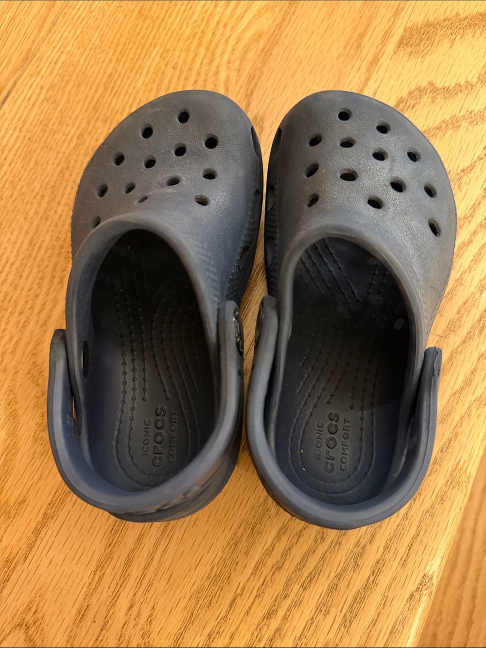CROCS Kids Navy Classic Foam Clogs